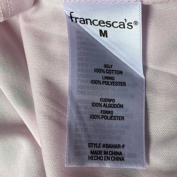 Mi ami for Francesca's Women’s Pink Floral Midi Dress Size M - Picture 4 of 7